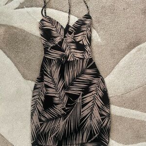 Windsor Black and White Bodycon Cocktail Dress